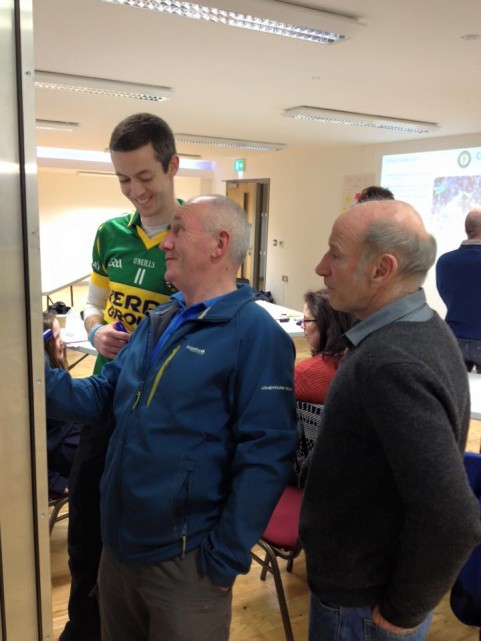 Tim Flaherty, Tony McGourty and Paul McGrath (Members of Belcoo GAA) taking part in concussion Awareness Evening