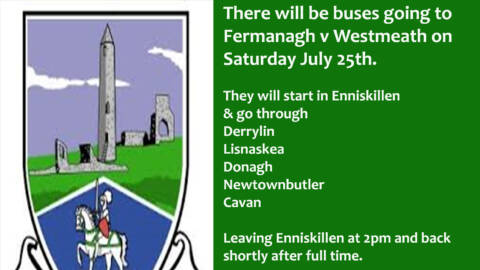 Fermanagh supporters needing a lift to Breffni Park Cavan???