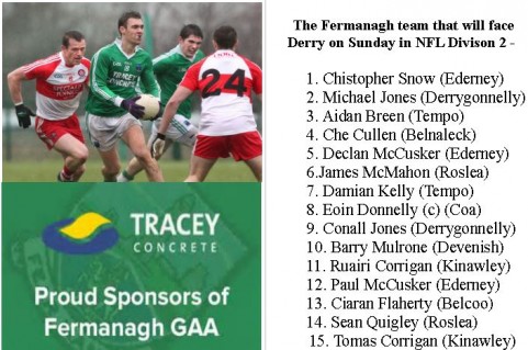 Fermanagh Team vs Derry 31.01.16