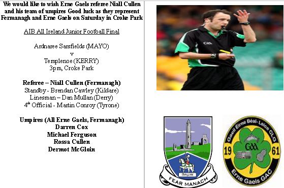 Well done Niall Cullen