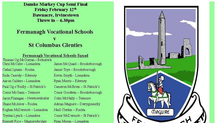 Good luck to Fermanagh Vocational Schools on Friday