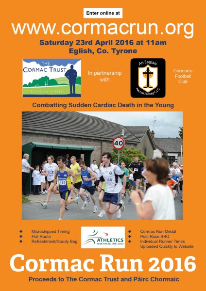 Cormac Run commemorates Tyrone GAA’s Cormac McAnallen