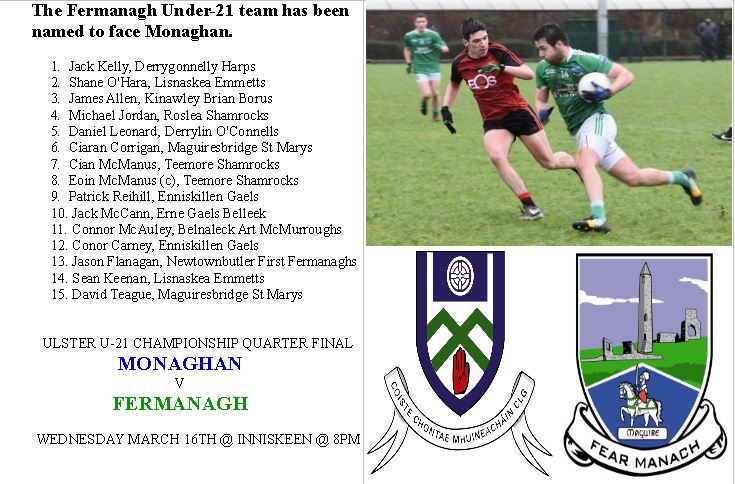 Fermanagh U21 team