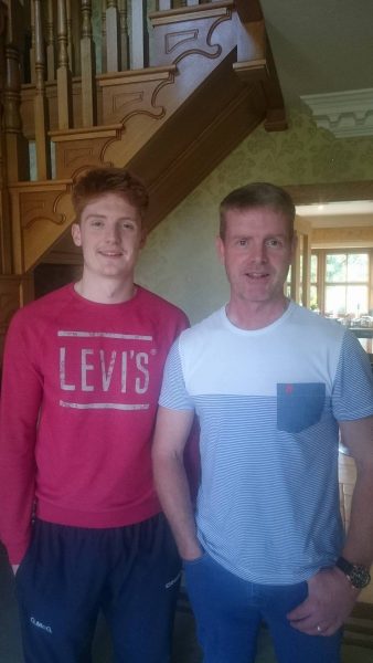 Father and son play against each other in Fermanagh Club game