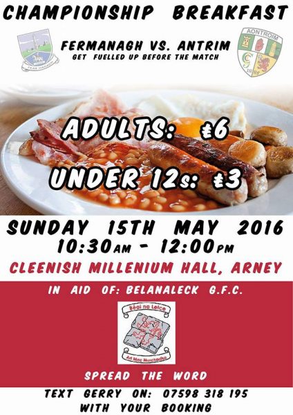 Championship Breakfast……