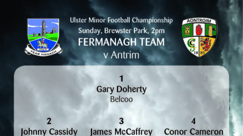 Fermanagh Minor Team named to face Antrim