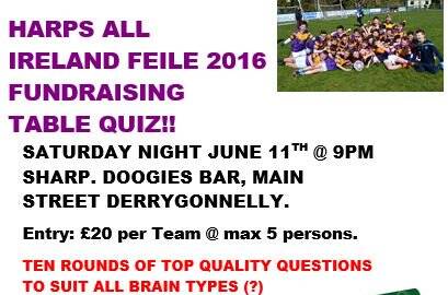 Derrygonnelly Harps are having a quiz