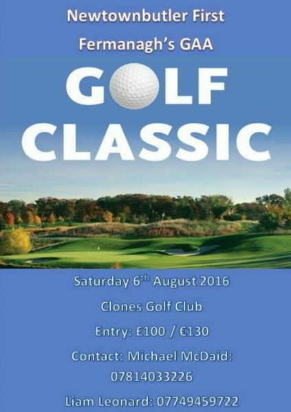Newtownbutler GAA are having a Golf Classic