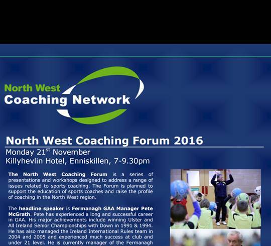 North West Coaching Forum 2016