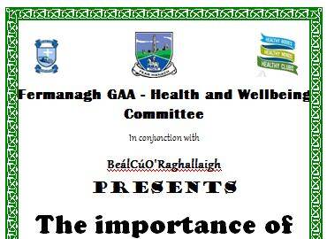 Belcoo GAA present a night for Health & Wellbeing