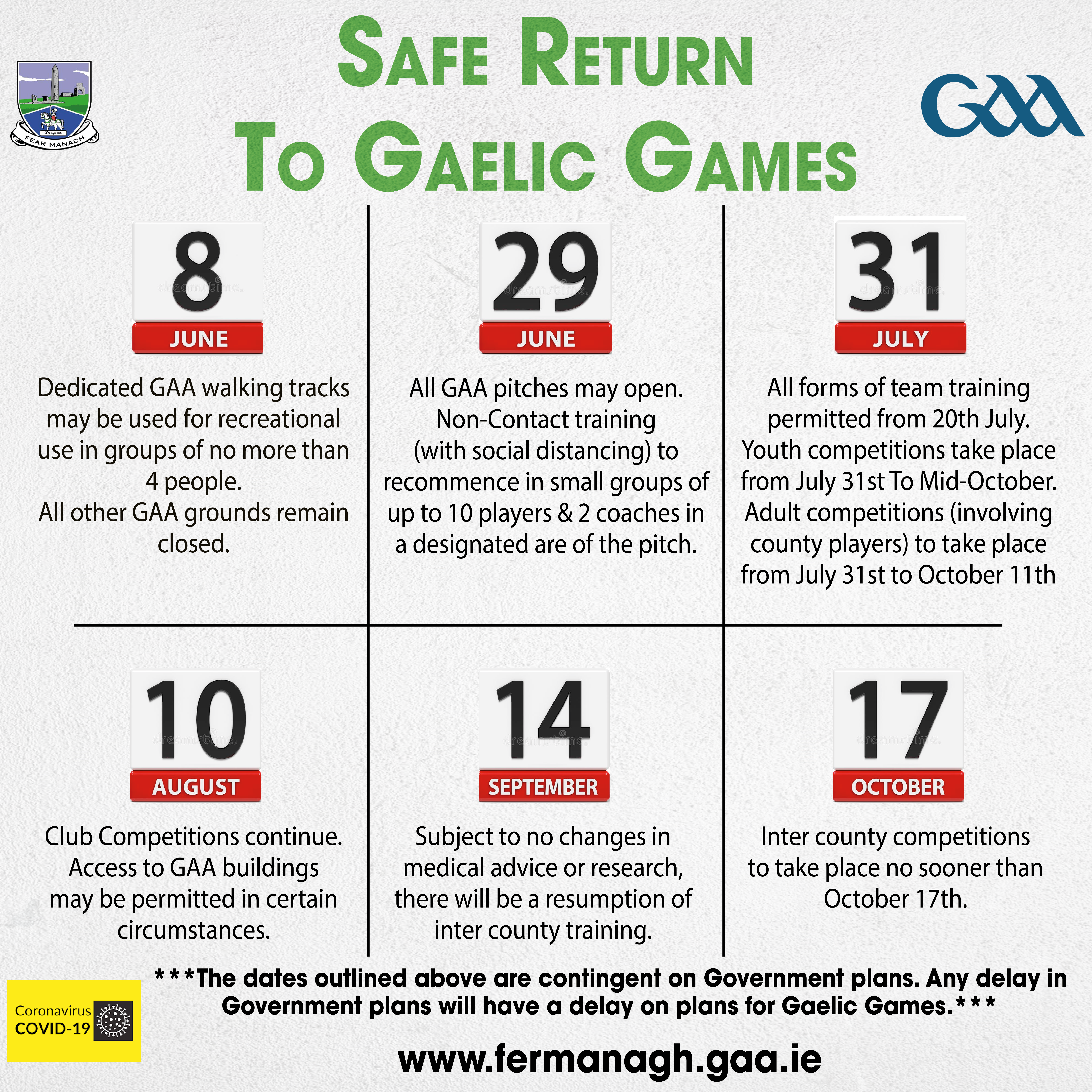 Safe Return to Gaelic Games