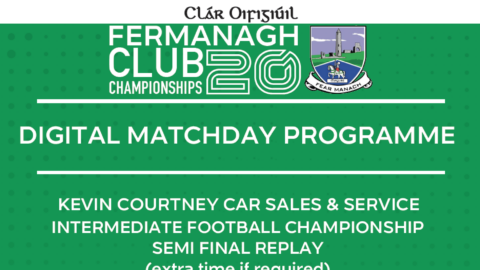 Semi Final Replays Weekend – Club Championship Programme