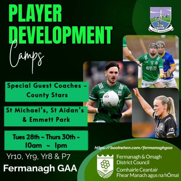 Fermanagh GAA 3-Day Player Development Camp!
